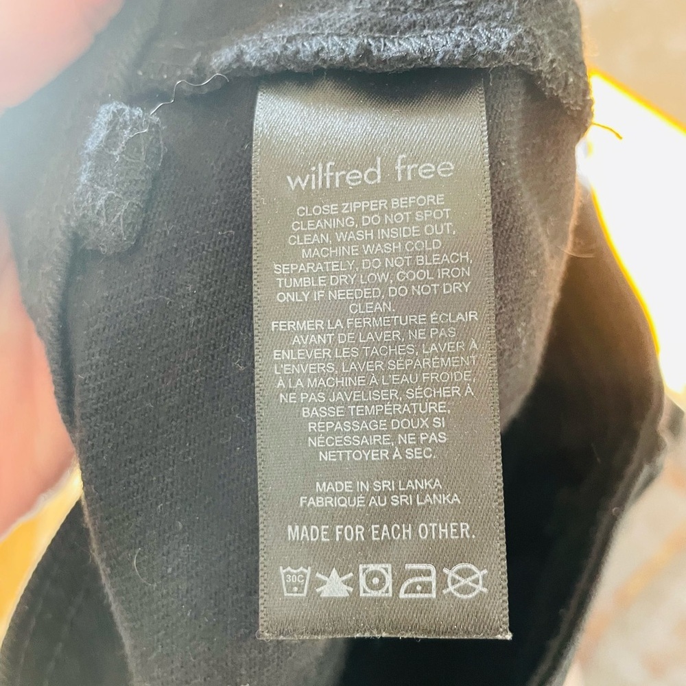 Wilfred Free Black Denim Patch Pocket Pants - Picture 12 of 12